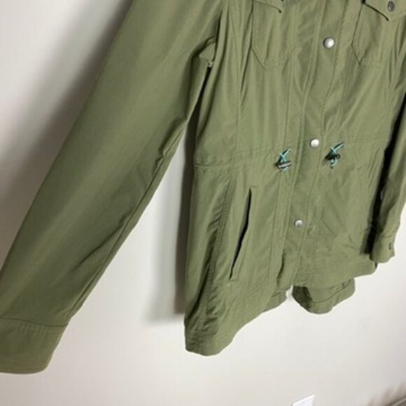 LL Bean Women's Boundless Softshell Jacket Womens Large Green Lightweight - Picture 3 of 4